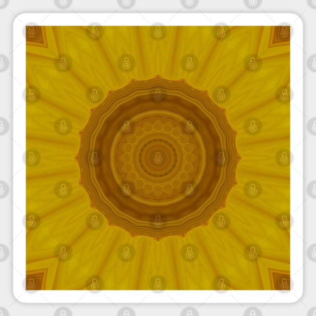 Sunflower Mandala Magnet by wagnerps